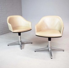 Vitra Leather Softshell Chair