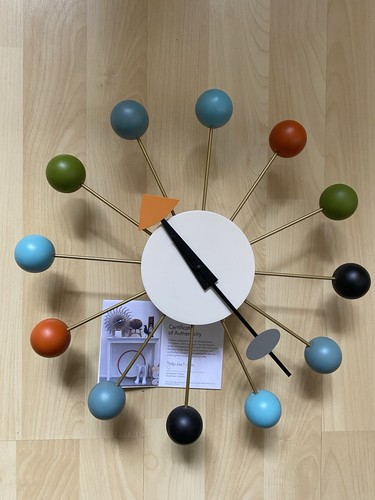 Vitra ball wall clock - wall, george